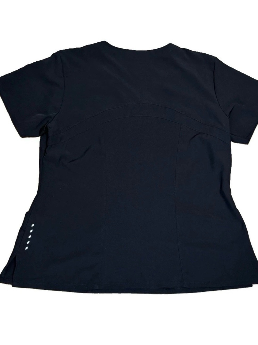 Barco One Women’s Black Solid V-Neck Scrub Top XL Polyester RN#50681 - Picture 6 of 6